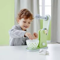 Дървена играчка за деца, Миксер - зелен - Image 3