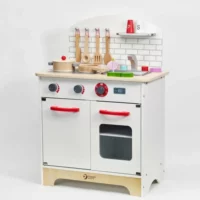 Детска дървена кухня за игра с аксесоари - Image 4