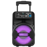 Преносима тонколона с LED светлини и микрофон, Groove119 - Image 5