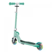 Детска сгъваема тротинетка с две светещи колела Globber Flow Foldable Junior Lights - ментова - Image 7