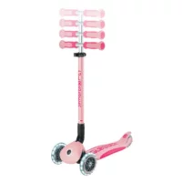 Детска сгъваема тротинетка с родителски контрол Globber Go Up Deluxe Flash Lights, розова - Image 5