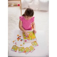 Детски дървен пъзел с магнитни фигури - Ферма - Image 3