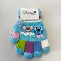 Детски ръкавички Мишка, сини, 3-5 год