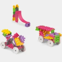 Мини вафлен конструктор от 35 части - розов - Image 2
