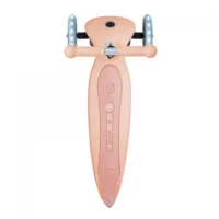 Сгъваема еко тротинетка с 3 колела GLOBBER JUNIOR FOLDABLE LIGHTS ECOLOGIC – цвят праскова - Image 4