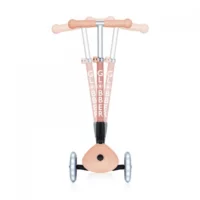 Сгъваема еко тротинетка с 3 колела GLOBBER JUNIOR FOLDABLE LIGHTS ECOLOGIC – цвят праскова - Image 7