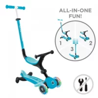 Сгъваема тротинетка 5 в 1 GLOBBER GO UP ACTIVE LIGHTS 360° - аква - Image 6