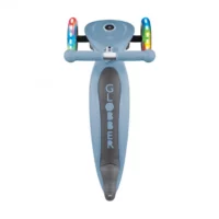 Сгъваема тротинетка със светещи гуми Globber Primo Foldable Lights, Пастелно синя - Image 10