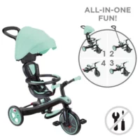 Триколка 4 в 1 GLOBBER EXPLORER TRIKE със сенник - ментово зелена - Image 3