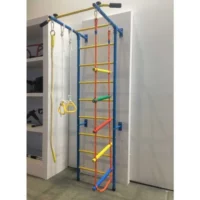 Детска двуцветна метална шведска стена с аксесоари - Image 3
