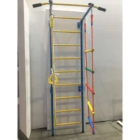 Детска двуцветна метална шведска стена с аксесоари - Image 5