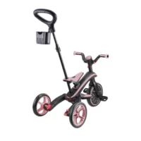 Детска триколка 4 в 1 GLOBBER EXPLORER TRIKE FOLDABLE, сгъваема, розов цвят - Image 4