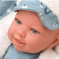 Кукла-бебе Бруно със син костюм и аксесоари - Image 4