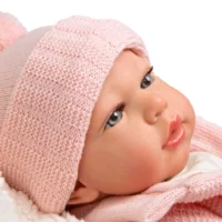 Кукла-бебе Марта с меко розово одеяло - 40 см - Image 5
