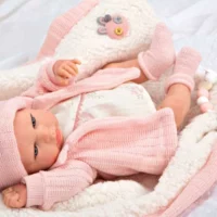 Кукла-бебе Марта с меко розово одеяло - 40 см - Image 8