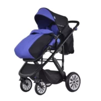 Комбинирана количка 2 в 1 Zooper Flamenco Royal Blue Plaid, кралско синьо - Image 13