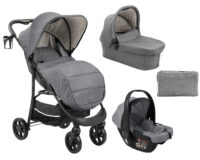 Комбинирана количка 3в1 Selina Light Grey 2024