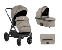 Комбинирана количка 2в1 с кош за новородено Tiffany Beige