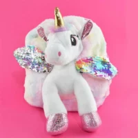 3D детска раничка за момиче "White Unicorn", 30 см - Image 2
