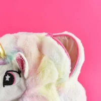 3D детска раничка за момиче "White Unicorn", 30 см - Image 4