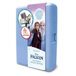 Кутия за съхранение "Frozen 2" с аксесоари за оцветяване и 3 печата