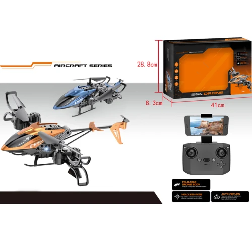 Сгъваем дрон с ULTRA HD 4K камера, светлинни ефекти и WiFi управление, син цвят - Image 5