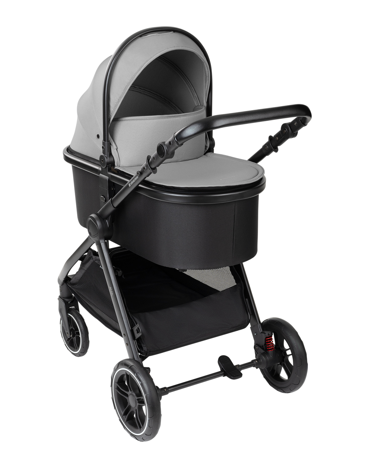 Комбинирана количка KikkaBoo Ava 3в1 с кош за новородено, Grey - Image 8