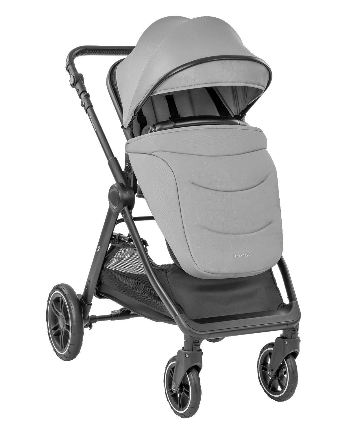 Комбинирана количка KikkaBoo Ava 3в1 с кош за новородено, Grey - Image 2